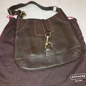 COACH pebbled leather purse